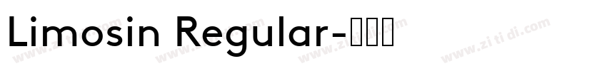 Limosin Regular字体转换